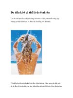 Da đầu khô có thể là do ô nhiễm ppt