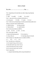 kiễm tra 15 phút môn sinh pdf