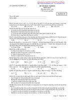 Đề thi trắc nghiệm môn vật lý M130 doc