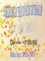 Giáo án điện tử môn môn sinh học: đặc điểm chung của lớp thú pot