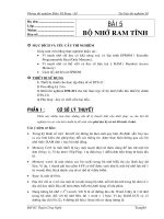 Thí nghiệm Số-Bài 5: Bộ nhớ Ram tĩnh ppt