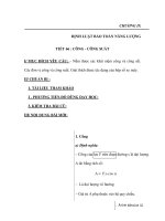 CHƯƠNG IX ĐỊNH LUẬT BẢO TOÀN NĂNG LƯỢNG pot