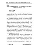 Đề tài: MỘT SỐ KINH NGHIỆM DẠY TIẾT ÔN TẬP TIẾNG VIỆT BẰNG TRÌNH CHIẾU POWER POINT docx