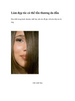 Làm đẹp tóc có thể tổn thương da đầu pot