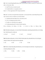 Bài tập tự luận phần Động học chất điểm 1 pptx