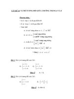 VẤN ĐỀ 16: VỊ TRÍ TƯƠNG ĐỐI GIỮA 2 ĐƯỜNG THẲNG d VÀ d'' ppt