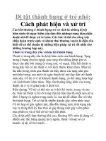 Dị tật thành bụng ở trẻ nhỏ: Cách phát hiện và xử trí ppt