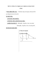 TIẾT 67 :CÔNG CỦA TRỌNG LỰC. ĐỊNH LUẬT BẢO TOÀN CÔNG pdf