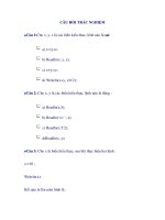 CÂU HỎI TRẮC NGHIỆM (P9) ppt