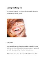 Dưỡng tóc bằng bia potx