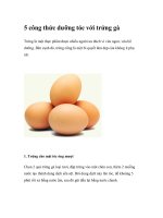 5 công thức dưỡng tóc với trứng gà ppt