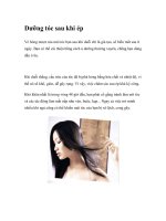 Dưỡng tóc sau khi ép potx