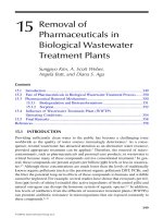 Fate of Pharmaceuticals in the Environment and in Water Treatment Systems - Chapter 15 docx