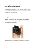 Các kiểu búi tóc hiện đại pptx