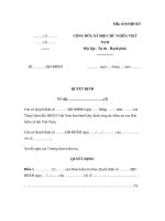 Mẫu QUYẾT ĐỊNH số 04/QĐ-KT pptx
