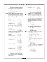 – THE SAT MATH SECTION – An isosceles triangle has two sides congruent and two angles opposite pot