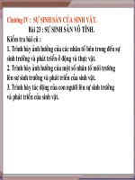 Bài giảng điện tử môn sinh học: sinh sản vô tính ppt