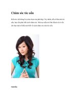 Chăm sóc tóc uốn doc