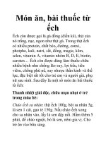 Món ăn, bài thuốc từ ếch docx