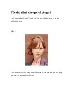 Tóc đẹp dành cho quý cô công sở potx