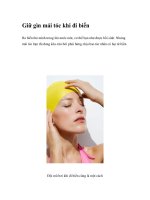 Giữ gìn mái tóc khi đi biển ppt