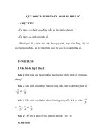 QUY ĐỒNG MẪU PHÂN SỐ - SO SÁNH PHÂN SỐ doc