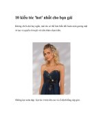 10 kiểu tóc ''hot'' nhất cho bạn gái pptx