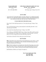 Quyết định số 31/2011/QĐ-UBND pot