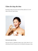 Giảm cân cùng sữa chua docx