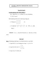 VẤN ĐỀ 13: PHƯƠNG TRÌNH ĐƯỜNG THẲNG ppt