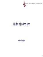 Bài giảng Quản trị năng lực
