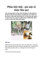 Phân biệt thật - giả một số dược liệu quý pdf