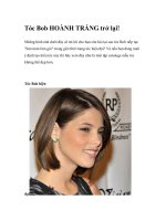 Tóc Bob HOÀNH TRÁNG trở lại! pptx