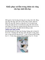 Khắc phục sai lầm trong chăm sóc răng cho học sinh tiểu học pot