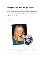 Những kiểu tóc chưa bao giờ lỗi mốt pot