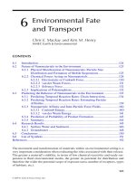 Nanotechnology and the Environment - Chapter 6 pdf