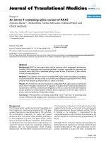 báo cáo hóa học: