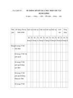MẪU SỔ THỐNG KÊ KẾT QUẢ THỰC HIỆN THỦ TỤC HÀNH CHÍNH pdf