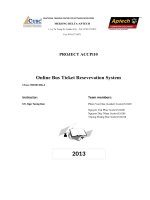 Project ACCPi10: Online Bus Ticket Resevevation System  International Training Center for Software Developers Mekong Delta Aptech
