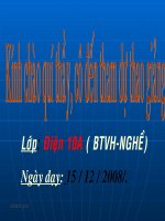 Giáo án điện tử công nghệ: điện dân dụng pptx