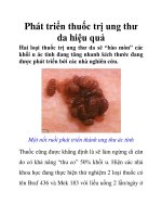 Phát triển thuốc trị ung thư da hiệu quả ppt