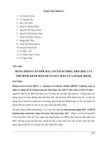 Tiểu luận: BẢNG ĐIỂM CÂN ĐỐI BALANCED SCORECARD (BSC) VÀ MÔ HÌNH KINH DOANH TUYỆT HẢO CỦA EFQM (BEM)