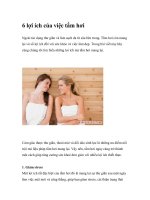 6 lợi ích của việc tắm hơi doc