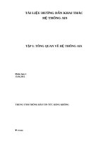 tài liệu hướng dẫn khai thác hệ thống ais tập i tổng quan về hệ thống ais