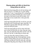 Phương pháp mới điều trị thoái hóa hoàng điểm do tuổi tác pdf