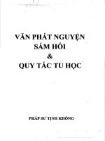 văn phát nguyện sám hối