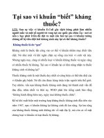 Tại sao vi khuẩn “biết” kháng thuốc? pdf