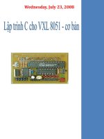 Lập trình C cho vi xử lý 8051 potx