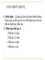 chất tạo vị thực phẩm