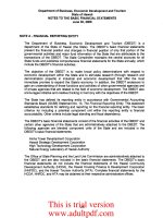 FINANCIAL AUDIT OF THE DEPARTMENT OF BUSINESS, ECONOMIC DEVELOPMENT AND TOURISM STATE OF HAWAII Fiscal Year Ended June 30, 2009 _part3 ppt